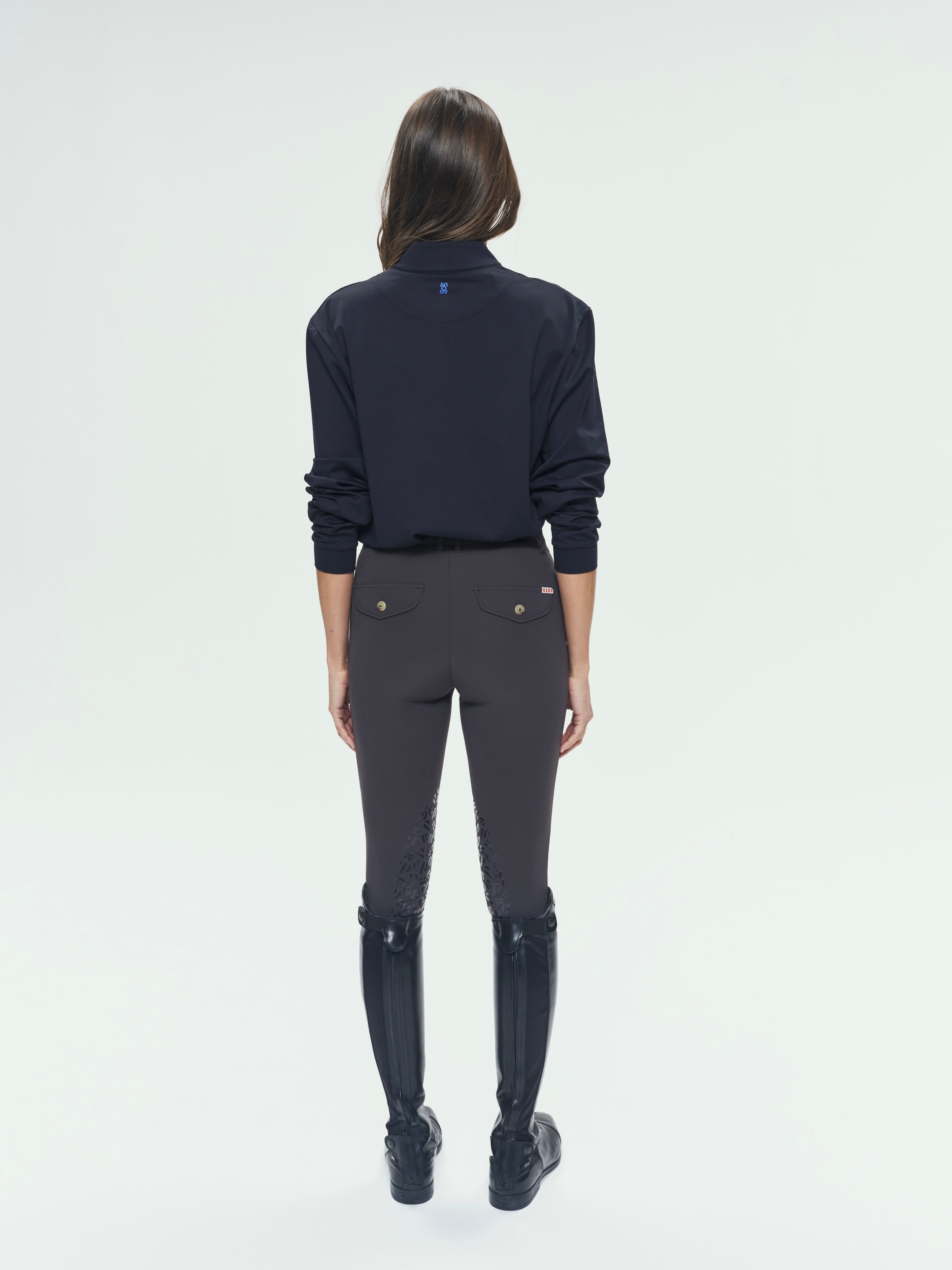 Giovani Grip Shaping Breeches in Dark Brown