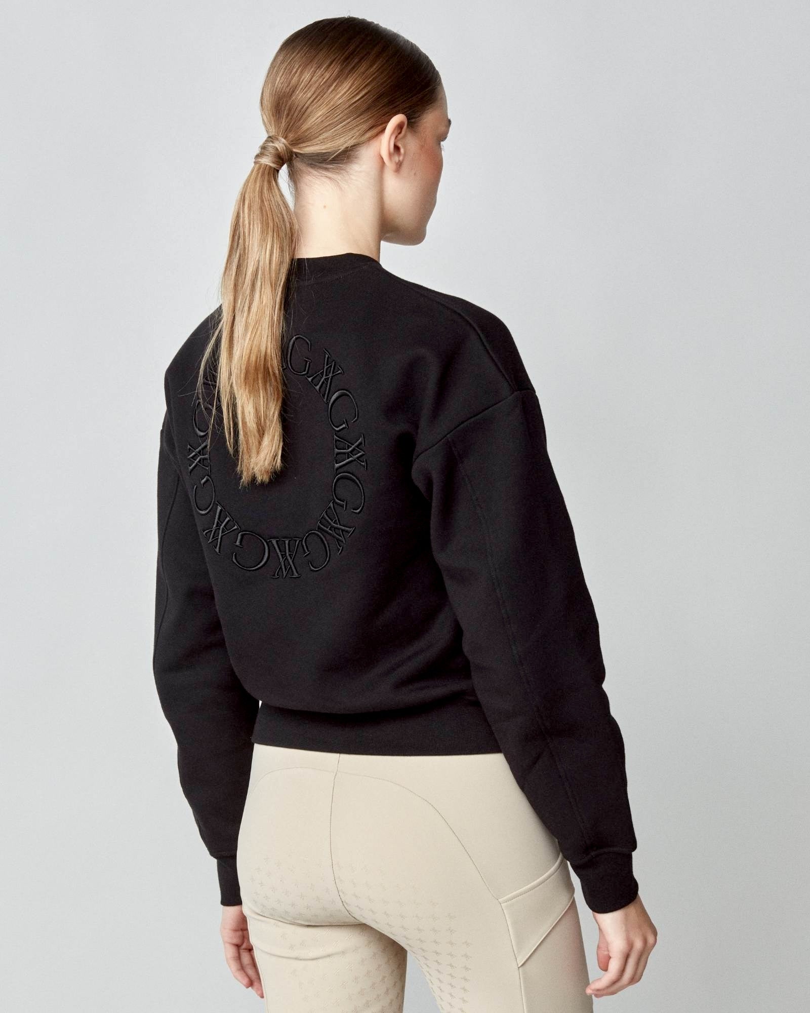 Embroidered Sweatshirt in Black
