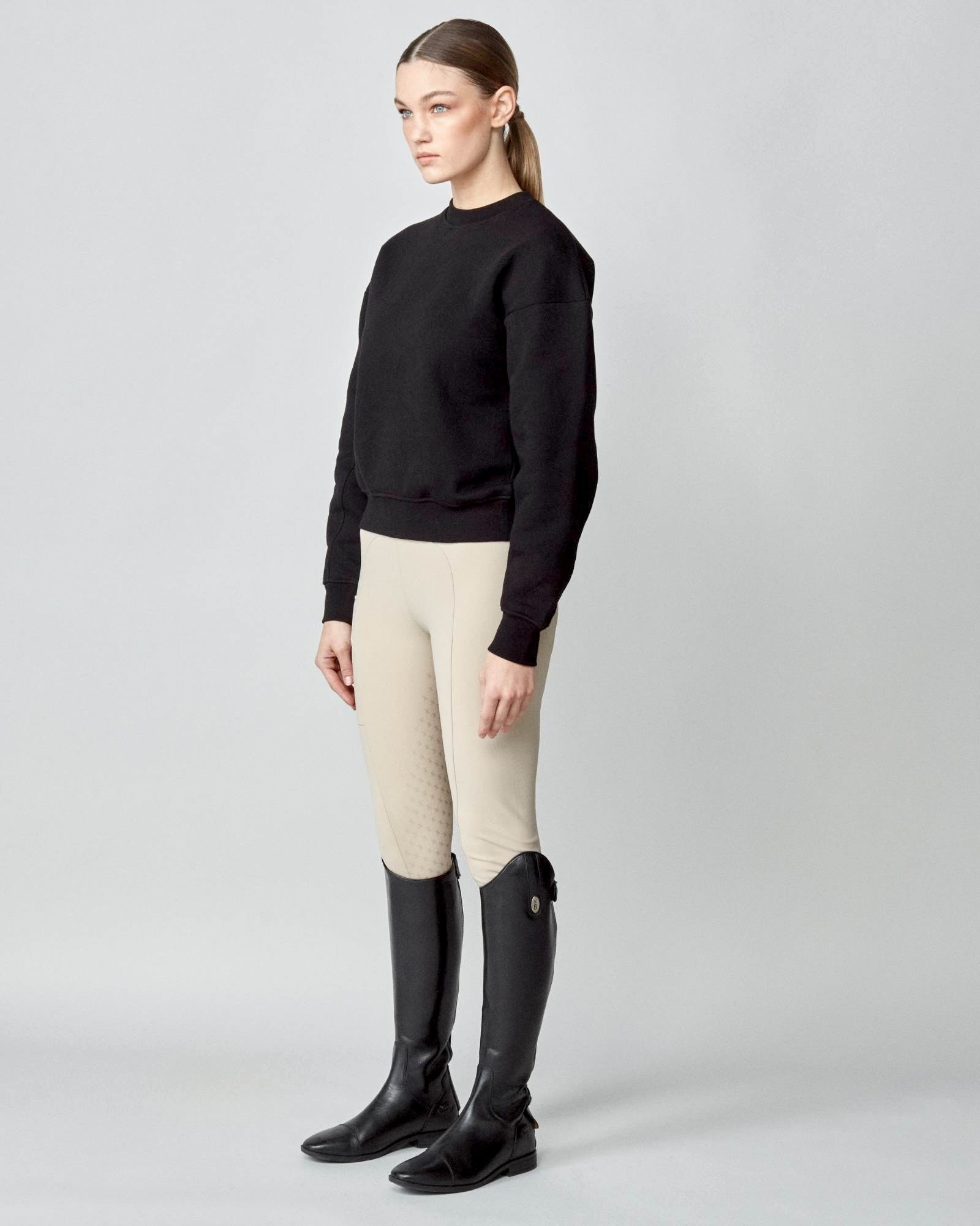 Embroidered Sweatshirt in Black