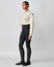 Embroidered Sweatshirt in Tan