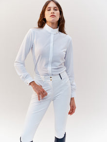 Euphoria Long Sleeve Show Shirt in White