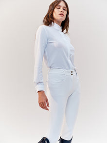 Euphoria Long Sleeve Show Shirt in White