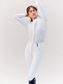 Euphoria Long Sleeve Show Shirt in White