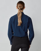 Front Tie Riding Shirt in Navy
