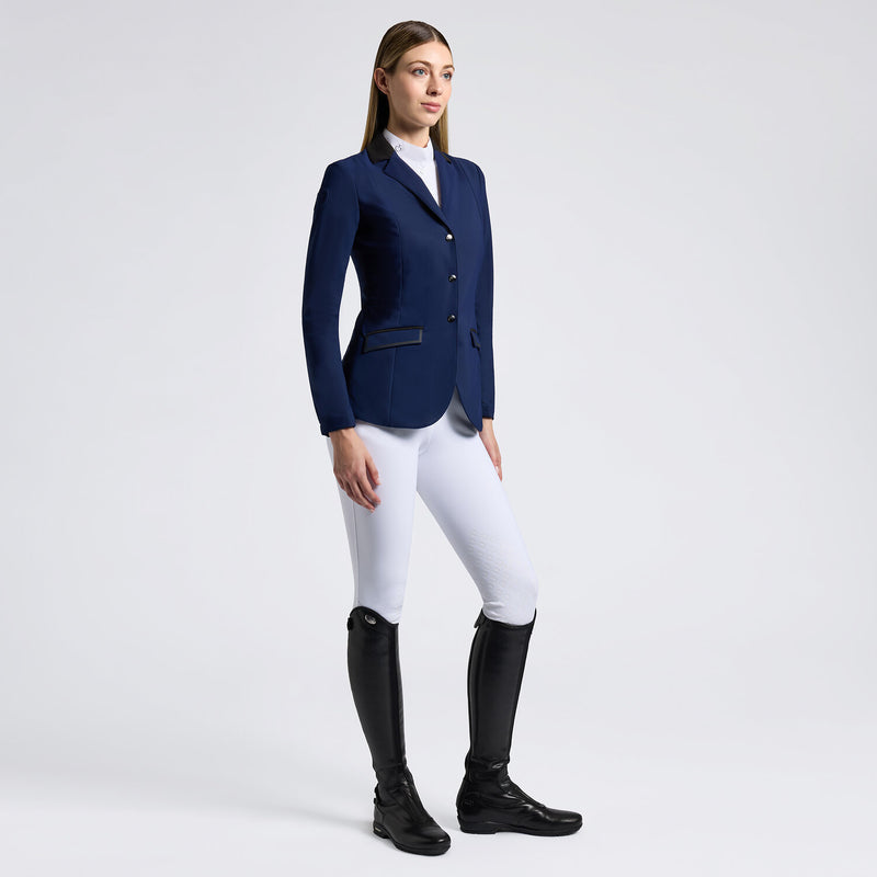 Lightweight Jersey Zip Show Jacket in Navy