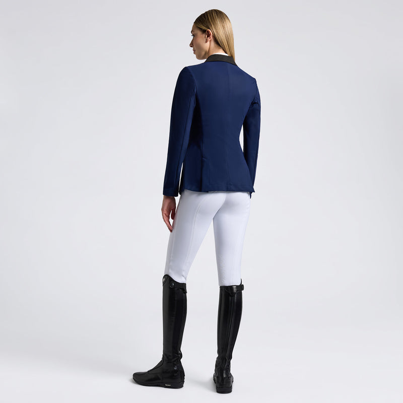 Lightweight Jersey Zip Show Jacket in Navy