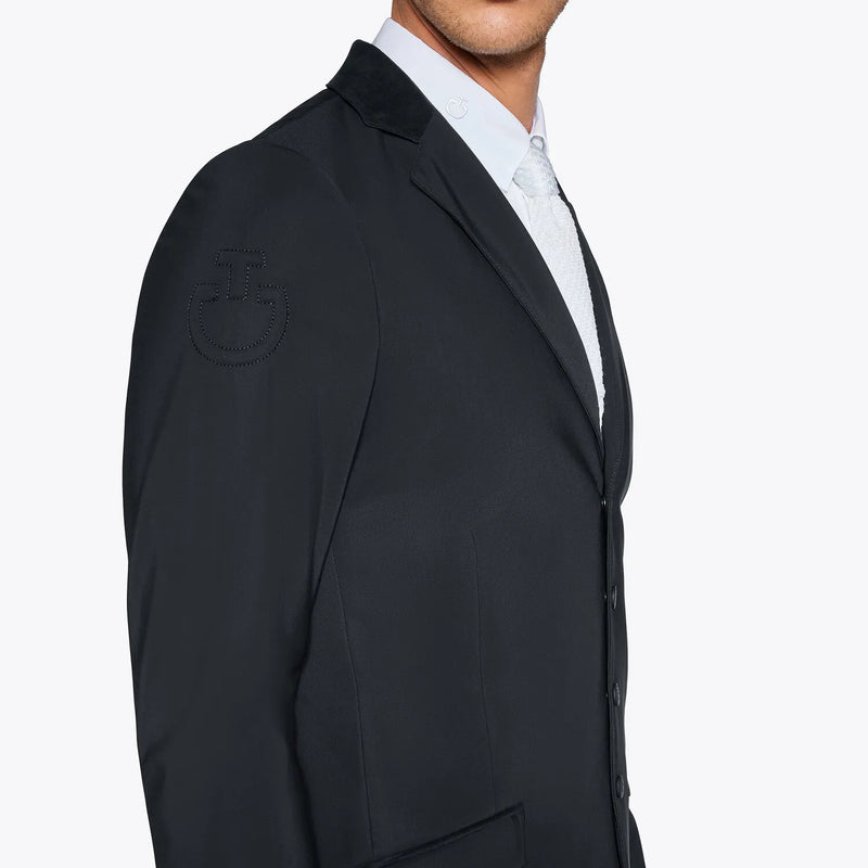 Lightweight Jersey Zip Show Jacket in Black