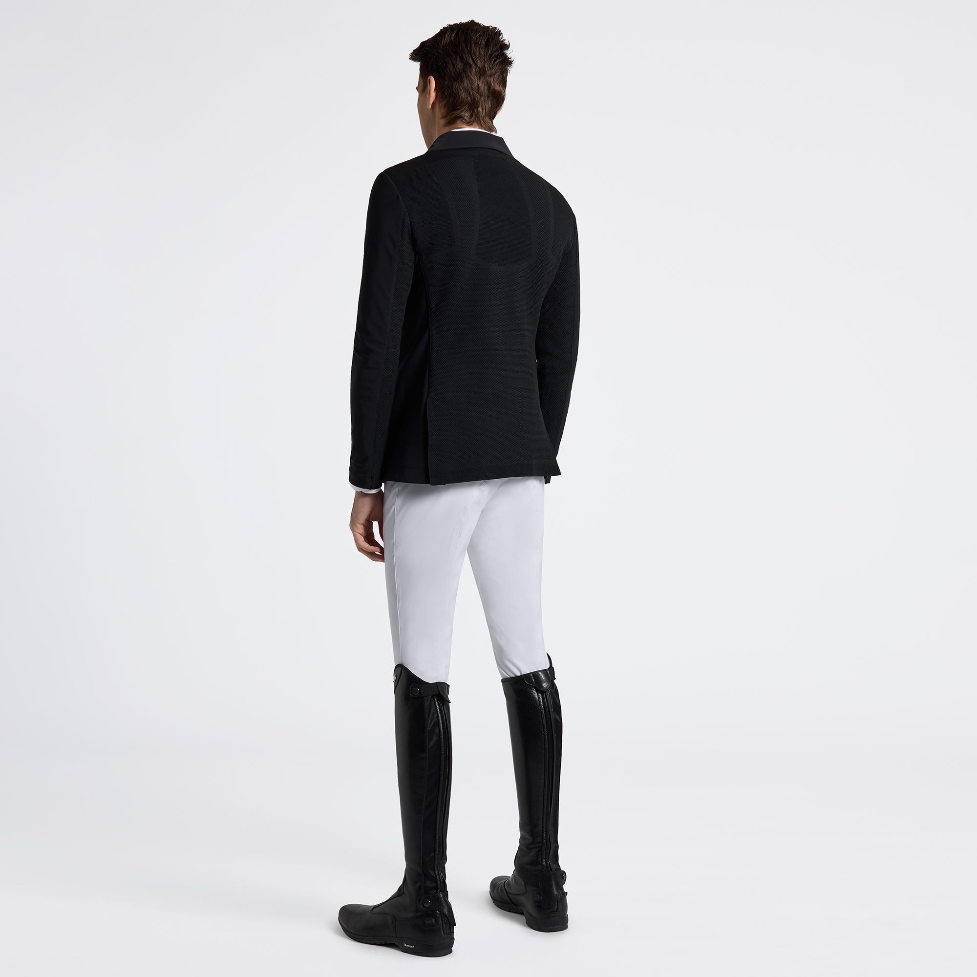 Revolution Light Tech Knit Zip Show Jacket in Black