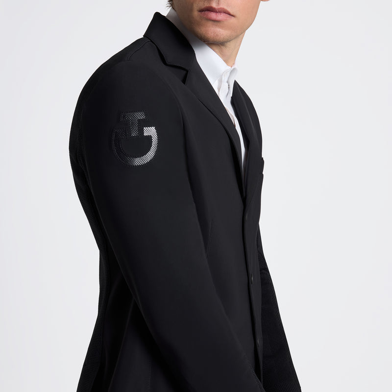 Revolution Light Tech Knit Zip Show Jacket in Black