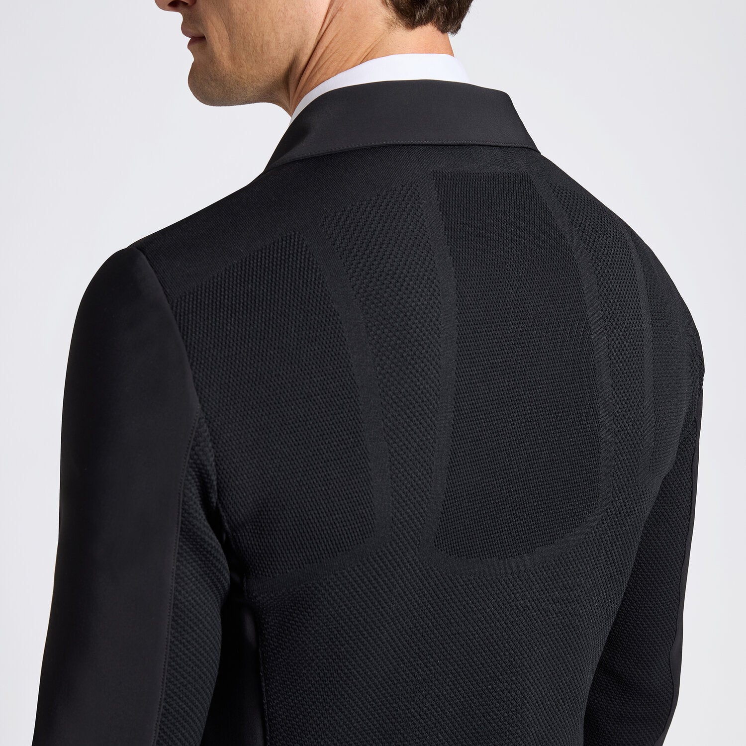 Revolution Light Tech Knit Zip Show Jacket in Black