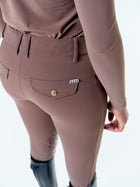 Giovani Grip Shaping Breeches in Coffee