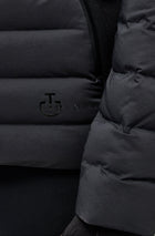 Revolution Hooded Nylon Puffer & Tech Knit Jacket in Black