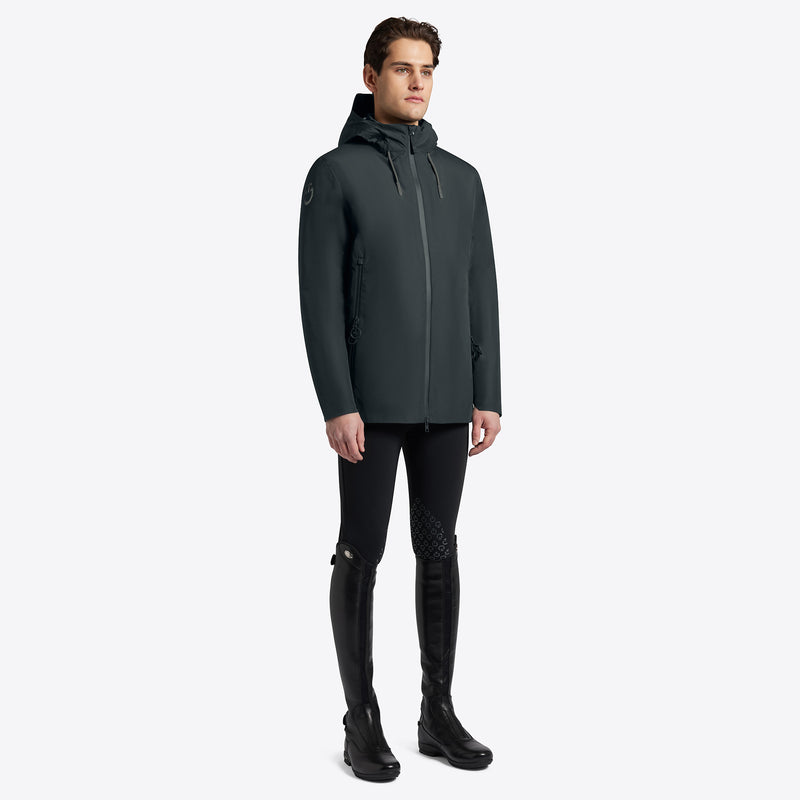 Hooded Performance 3-Way Jacket in Dark Grey