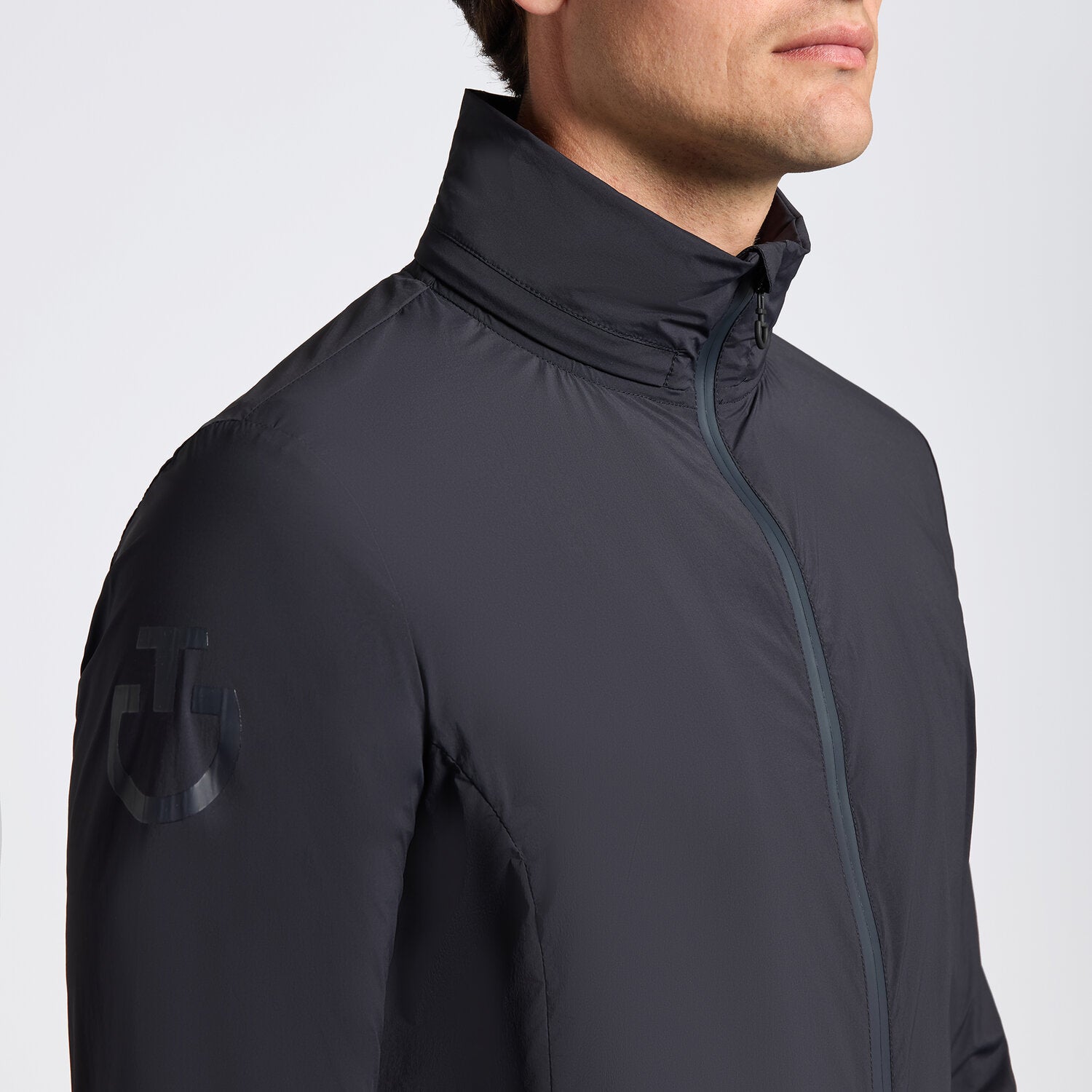 Heat-Sealed Technical Jacket in Navy