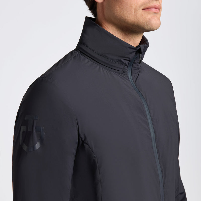 Heat-Sealed Technical Jacket in Navy