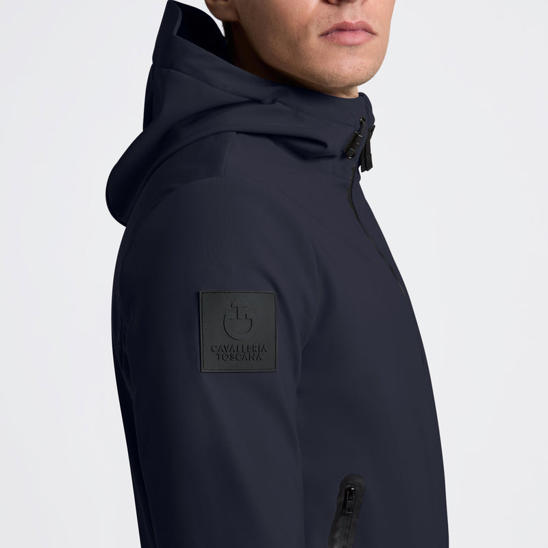 Thermal Performance Hooded Softshell Jacket in Navy