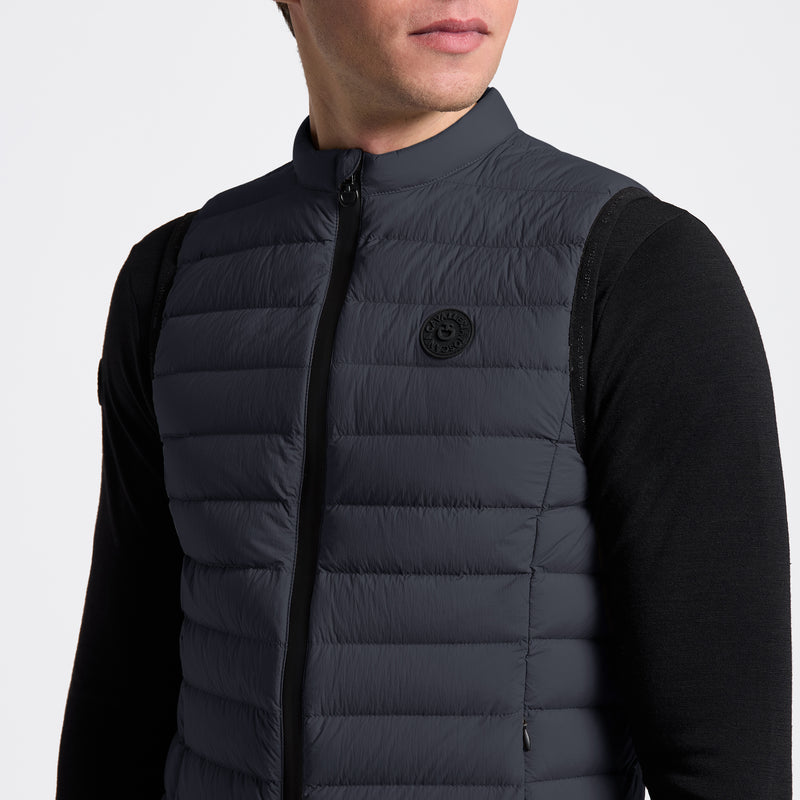 Lightweight Duck Down Vest in Navy
