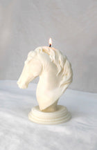 Horse Sculpture Candle in Soy White