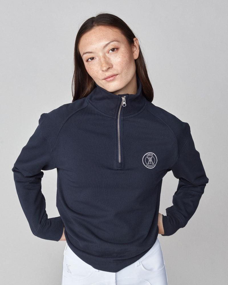 Half Zip Pullover in Navy