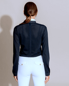 Helios Long Sleeve Show Shirt in Marine