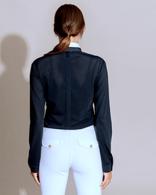 Helios Long Sleeve Show Shirt in Marine