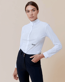 Helios Long Sleeve Show Shirt in White