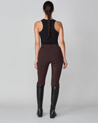 High-Rise Compression Breeches in Dark Brown
