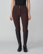 High-Rise Compression Breeches in Dark Brown