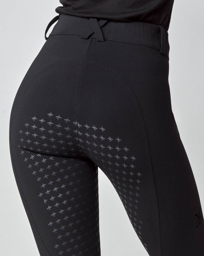 High-Rise Compression Breeches in Black