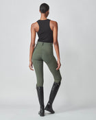 High-Rise Compression Breeches in Green
