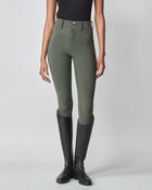High-Rise Compression Breeches in Green