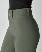 High-Rise Compression Breeches in Green