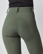 High-Rise Compression Breeches in Green