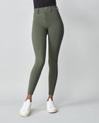 High-Rise Compression Breeches in Green