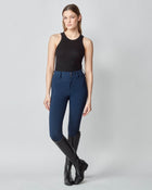 High-Rise Compression Breeches in Navy