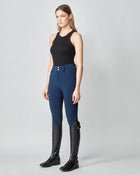 High-Rise Compression Breeches in Navy