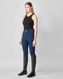 High-Rise Compression Breeches in Navy
