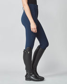 High-Rise Compression Breeches in Navy