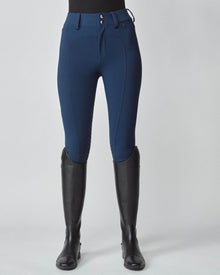 High-Rise Compression Breeches in Navy