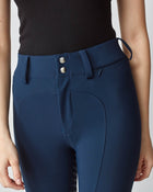 High-Rise Compression Breeches in Navy