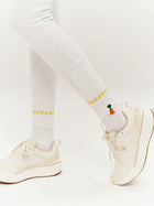 2 Pack Molsy Socks in White & Lemon