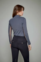 Indie New Long Sleeve Riding Top in Grey