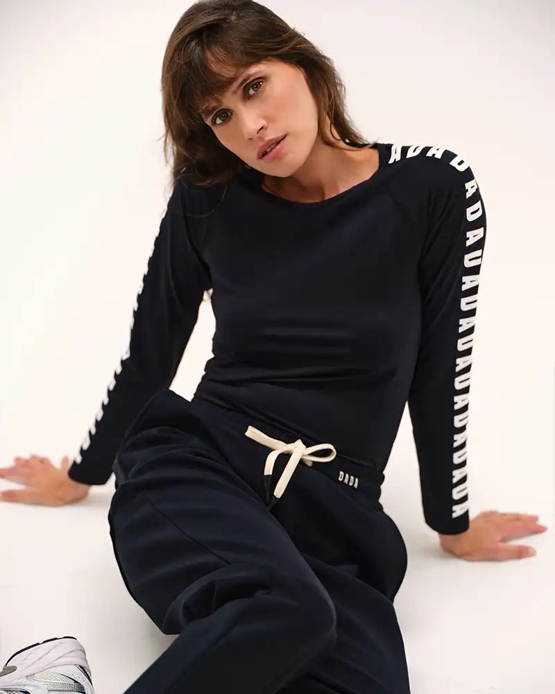 Izzy Long Sleeve Top in Marine