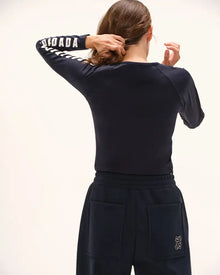 Izzy Long Sleeve Top in Marine