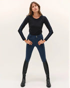 Izzy Long Sleeve Top in Midnight