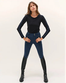 Izzy Long Sleeve Top in Midnight