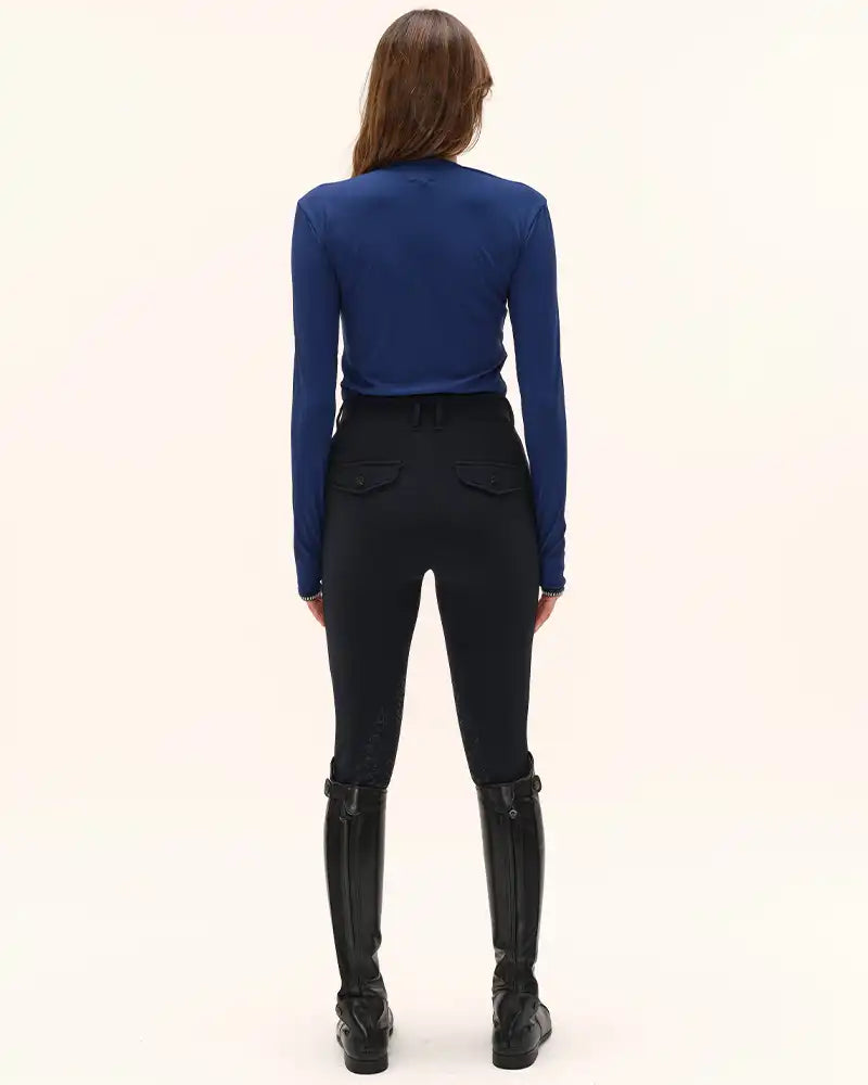 Kira Long Sleeve Top in Baltic Blue
