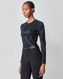 Leather Buckle Belt in Black