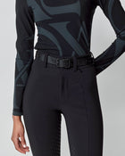 Leather Buckle Belt in Black