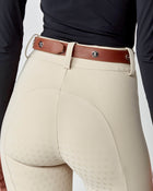Leather Buckle Belt in Brown